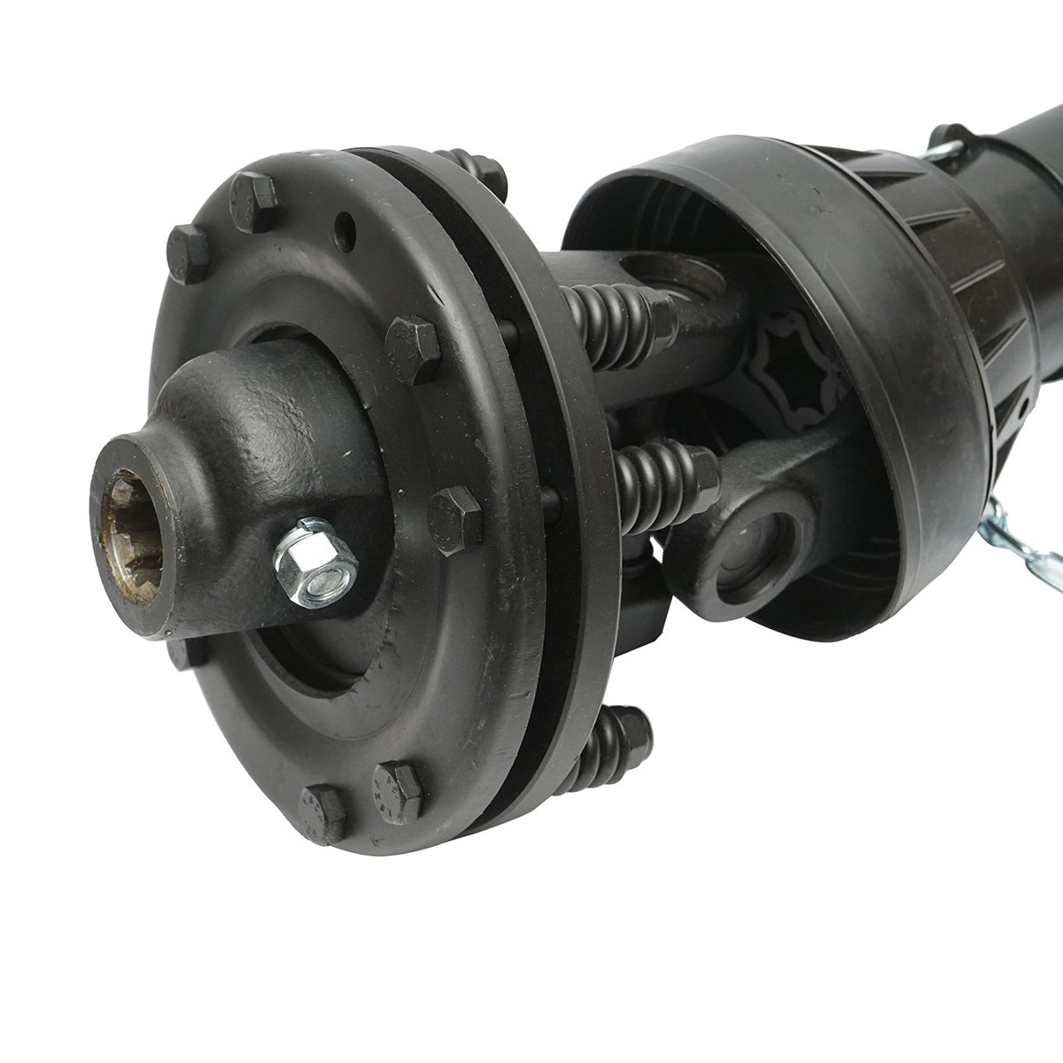 Cardan 1000 mm S7 T7 cu ambreiaj compus din 2 discuri cruce 30,2x106,5 (teava stea) 1 3/8 Z=6 freza